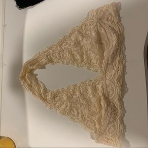 tan lace brand new bralette
